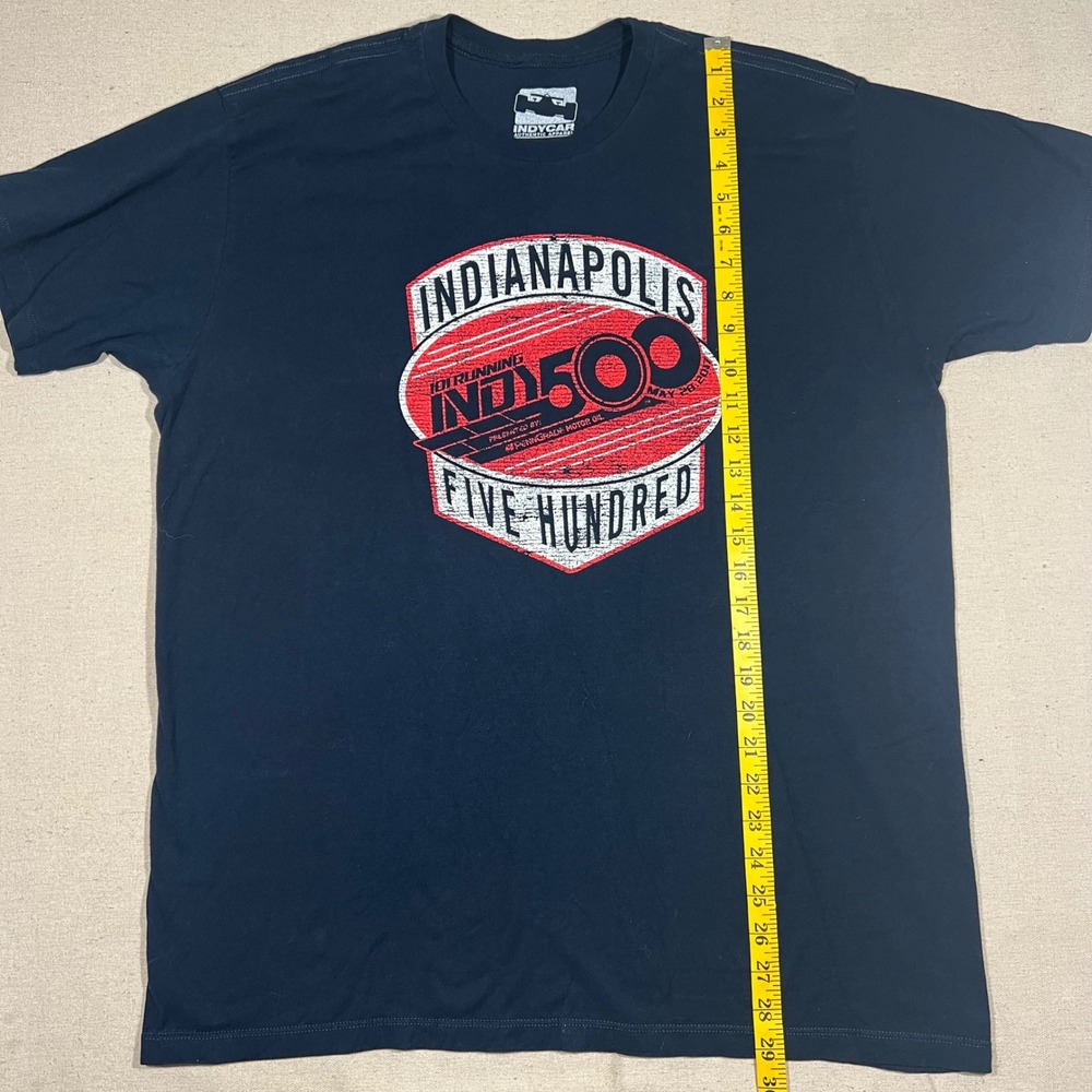 IndyCar Indianapolis Indy 500 Racing Graphic T-Shirt Mens XL Black - Picture 7 of 7